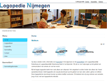 Tablet Screenshot of logopedienijmegen.nl